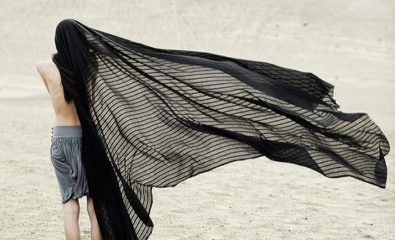 Boy blanket beach