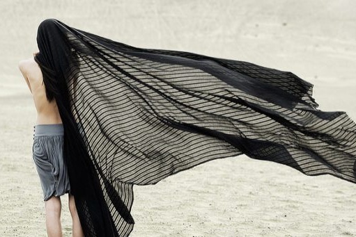 Boy blanket beach