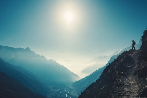 Tiny person mountain