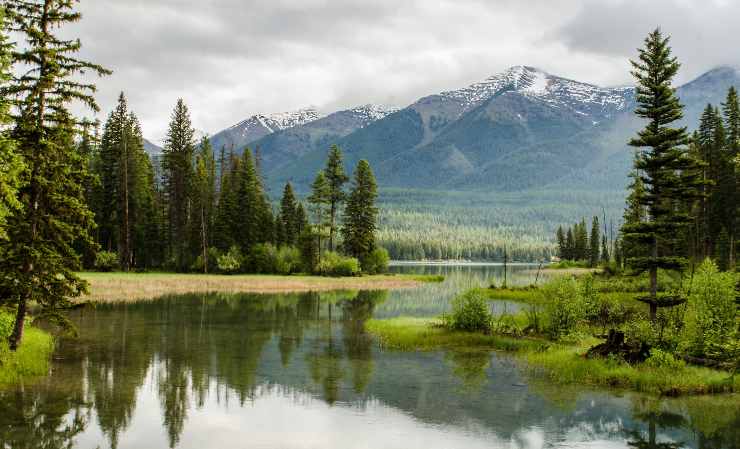 Mountain and river